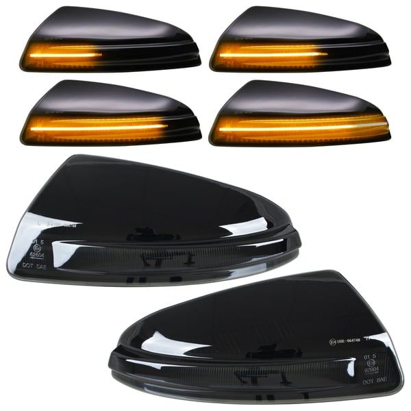 Mercedes S204 W204 C-sarja 07-11 vasen + oikea vilkkupeili SAVUSTETTU DYNAMIC LED 2 kpl sarja