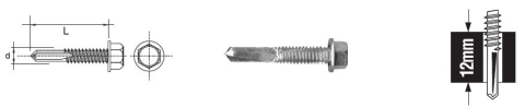 ITSEPORAUTUVA RUUVI KUUSIOKANTA 5,5*38MM 12MM - 5,0 STO - 532 5,5*38