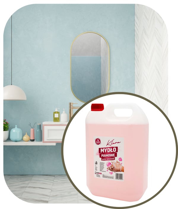 Klara skumsæbe, tyggegummiduft, 5 l