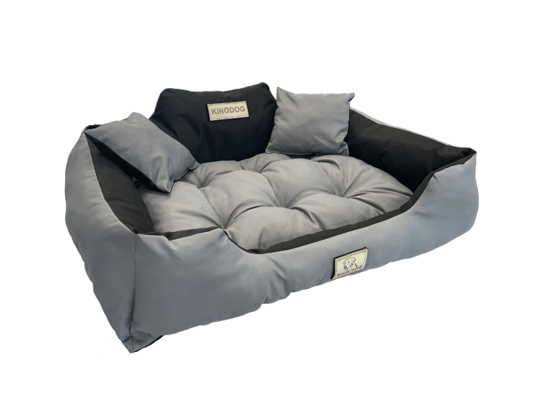 Koiransänky koirankoppi KINGDOG 145x115 cm personalisoitu vedenpitävä tummanharmaa