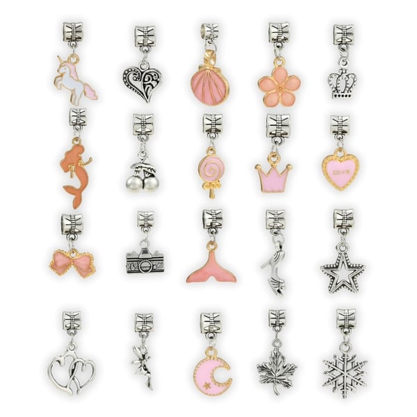 Smykkefremstillingssæt perler armbånd vedhæng charms gave