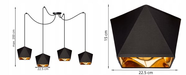 LOFT GOLDEN SPIDER LOFTHÆNGELAMPE LYKRONE