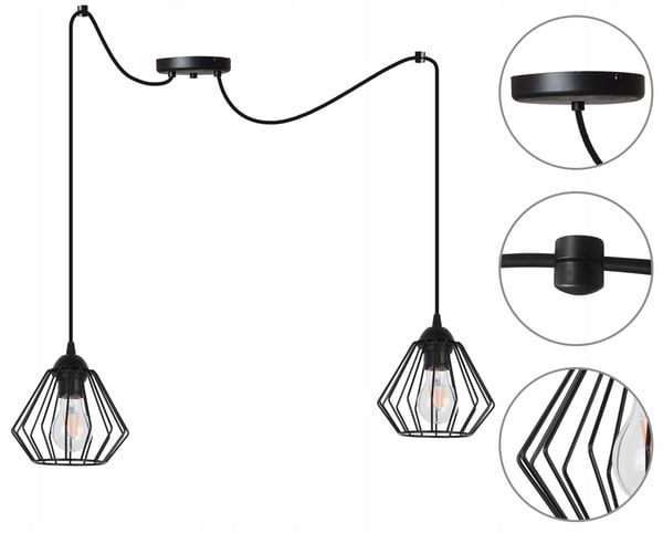 RIPUSTETTAVA KATTOVALAISIMEN SPIDER loft E27 LED