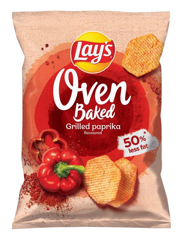 Lay's Ovnsbagede Formede Kartoffelchips med Grillpaprika Smag 110g