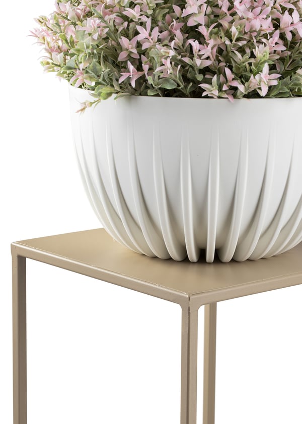 Beige stående blomsterställ 40 cm
