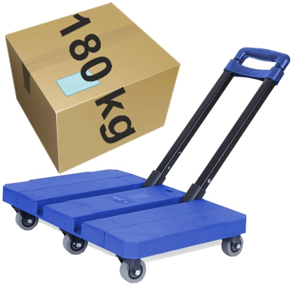 Sammenklappelig platform transportvogn 180 kg