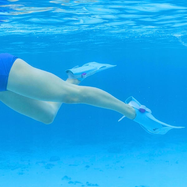 Dykkersæt: Maske med snorkel, svømmebriller + finner