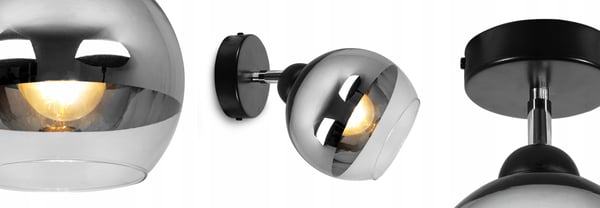ELEGANTTI KROMILAINEN LED-KATTOVALAISIN