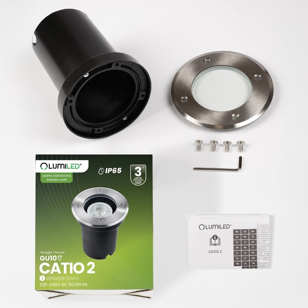 Upotettava maavalo GU10 IP65 IK09 pyöreä CATIO 2 LUMILED