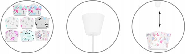 HÆNGENDE LOFTSLAMPE LYKRONE BØRNESKÆRM
