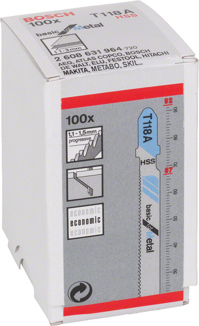 STIKSAVSBLAD T118A 100 STK. - B 2608631964