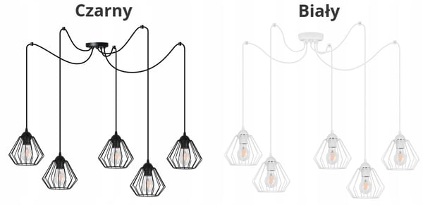 RIPUSTETTAVA KATTOVALAISIMEN SPIDER loft E27 LED