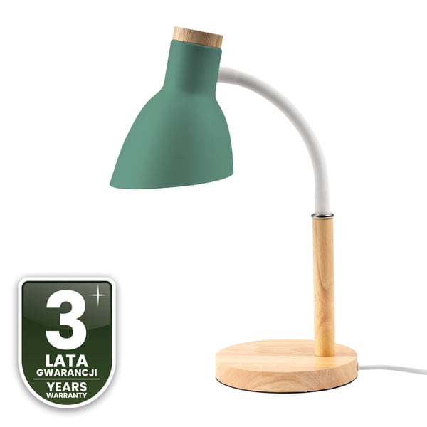 Pöytälamppu koulun piirustustyöhön vihreä E27 NIKO Lumiled