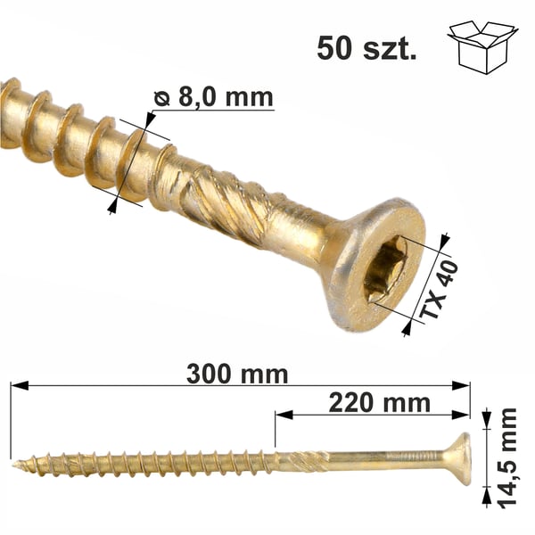 Konstruktionsskruer wkcs-08300