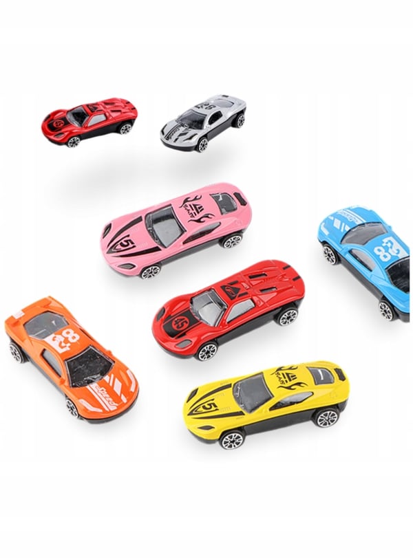 Lastbil gräddskrapare bilar med lastbil 6 bilar fjädrar set