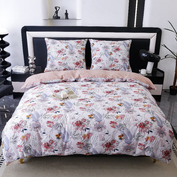 Premium puuvillalakanat 160x200 kukat