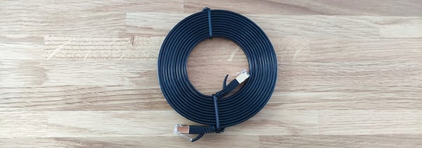 Netværkskabel LAN Ethernet flad SFTP CAT7 5m sort
