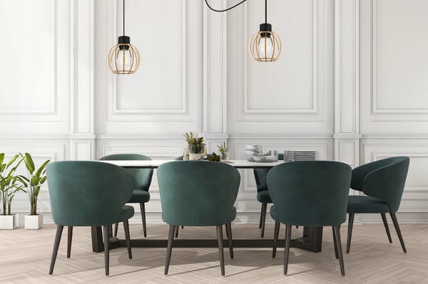 MODERN LED-TAKLAMPA I TRÄ