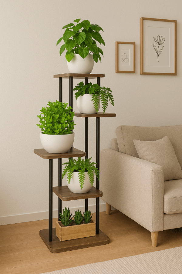 Blomrädd metallständ stående växthydlla 106 cm