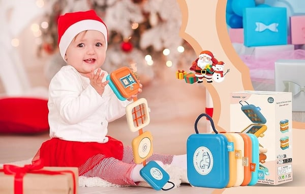 Aistikuutio Montessori -opetuslelu vauvoille
