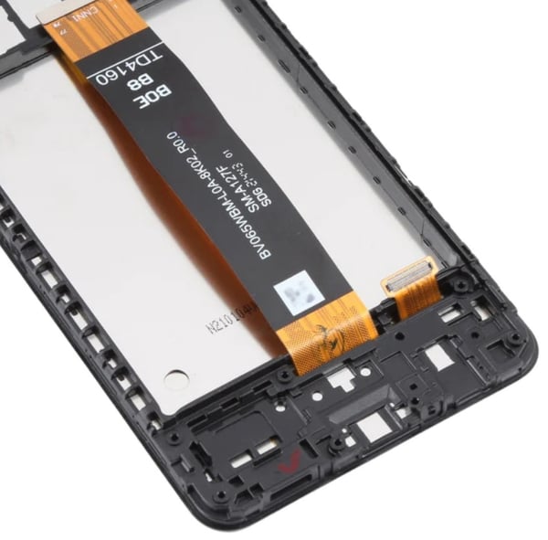 Original LCD-display Samsung Galaxy A12 Nacho SM-A127 svart ram