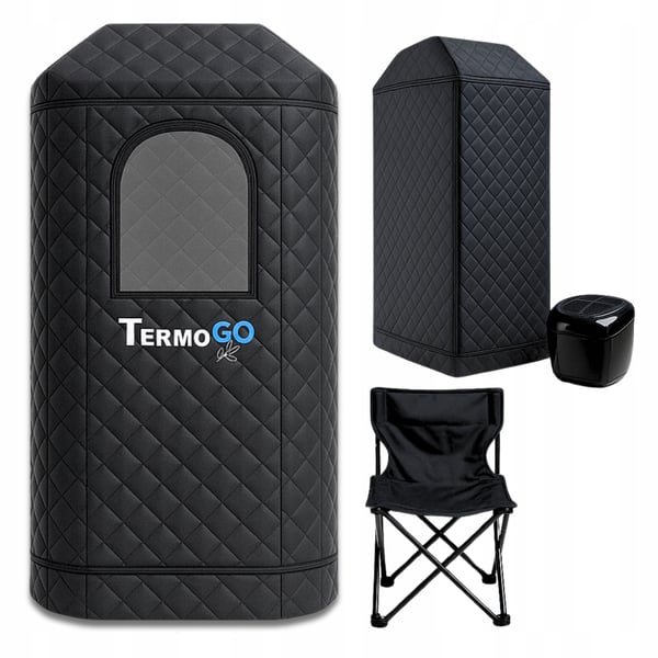 Kannettava Thermo GO -höyrysauna yhdistelmätuolilla Home SPA 180x53x53cm Kannettava Thermo GO -höyrysauna yhdistelmätuolilla Home SPA 180x53x53cm