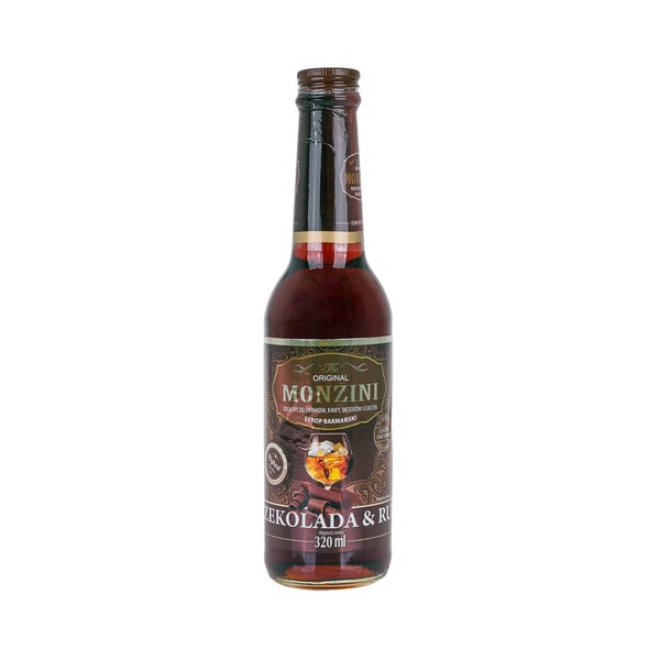 Monzini Suklaa- ja rommibaarimestarin siirappi 320 ml