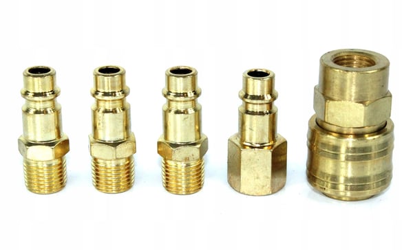 Hurtigkoblingssats 1/4" 5 stk