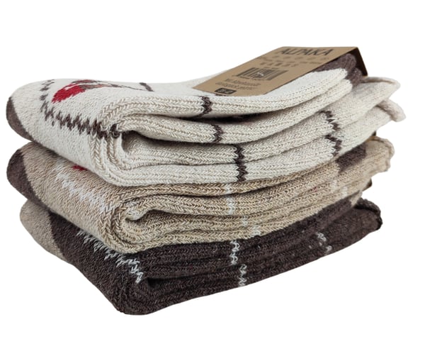 3X HERRE ALPACA SOKKER TYK ULD ALPACA VARM TERMO Z1 39-42