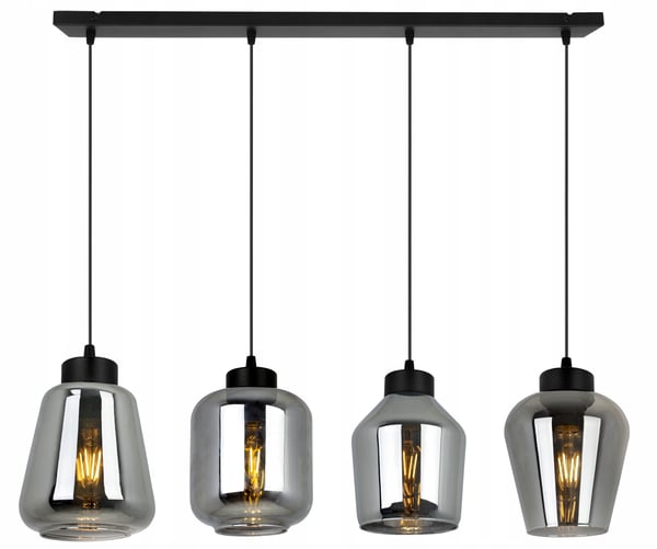 MODERNE ELEGANT HÆNGELAMPE MED GLASSKÆRM