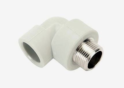 PP-R nippeludbøjning 25 mm x 3/4 M PP-R nippeludbøjning 25 mm x 3/4 M