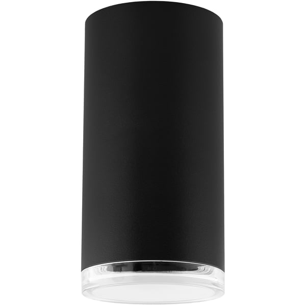 Taklampa spotreflektor LED armatur spot rör GU10 IP44 ADERO svart Lumiled