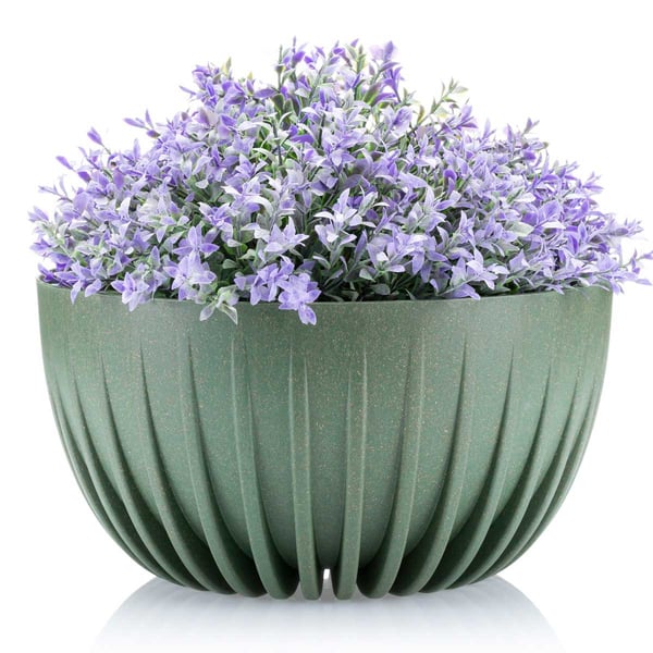 Avskalad ECO træblomkruka grøn 30x16 cm