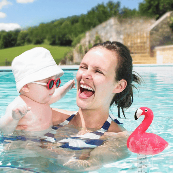 Flamingo termometer flydende til pool jacuzzi spa pool flyder 2 skalaer