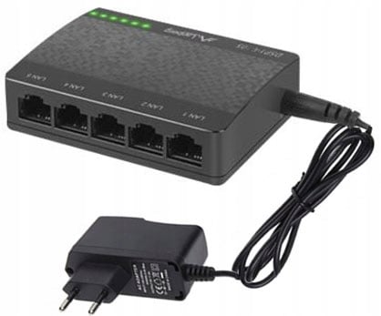 Lanberg DSP1-1005 5-ports 1000Mb/s desktop ikke-administreret switch