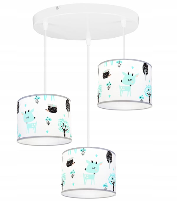 Lofthængende lampe til børn, LED-lampeskærm