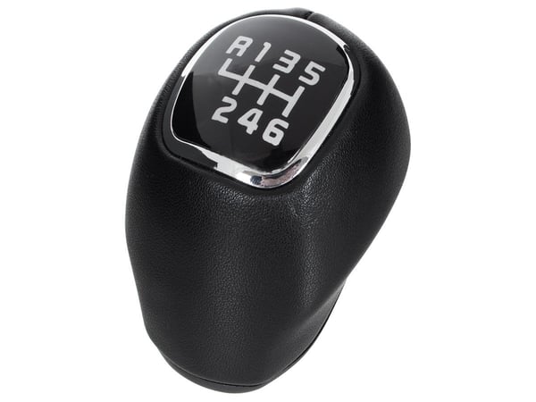 Hyundai i30 07-12 gearvælger med sort læder til 6-trins kasse Hyundai i30 07-12 gearvælger med sort læder til 6-trins kasse
