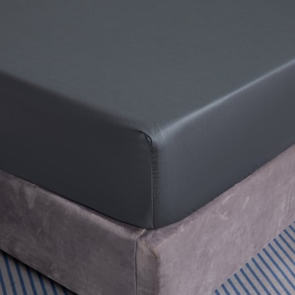 Dragank bomullisekoituksinen peitto 200x220+25 cm tummanharmainen