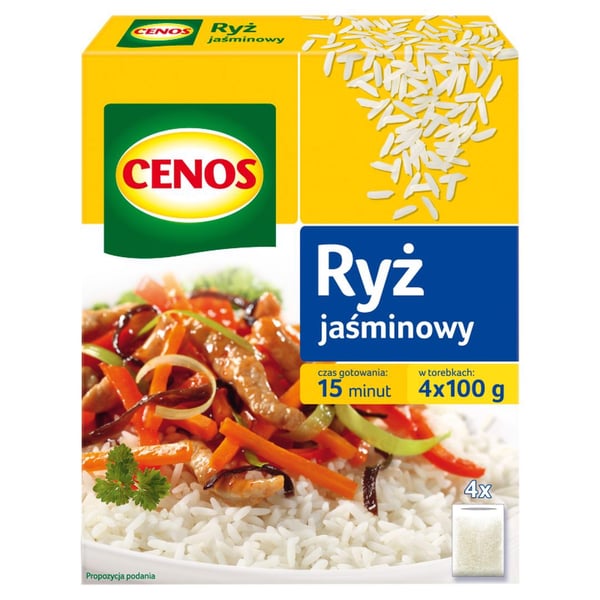 Cenos Jasmiiniriisi 400 g (4 pussia)