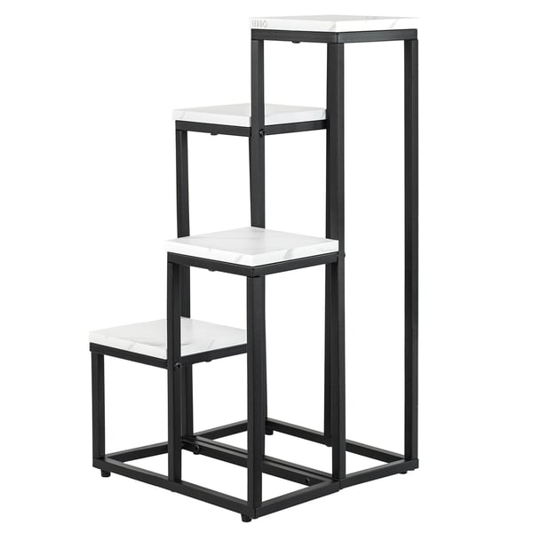 Kukkateline, kukkateline, ruukkukasvit, 4 hyllyä, loft-tyylinen