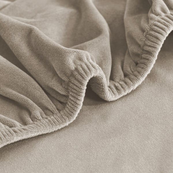 Päällinen nojatuoliin, viileä BEIGE, joustava sametti [22E12]