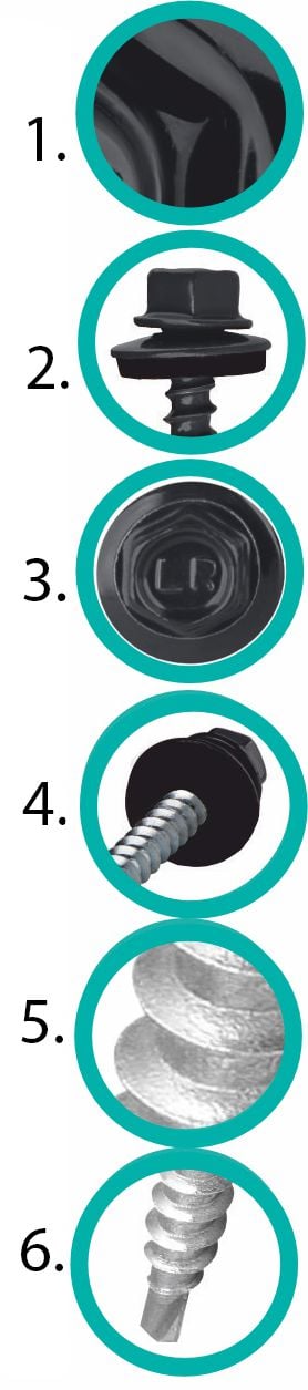 Landmandsskruer GTO2 Z14 4,8x20mm RAL 7016