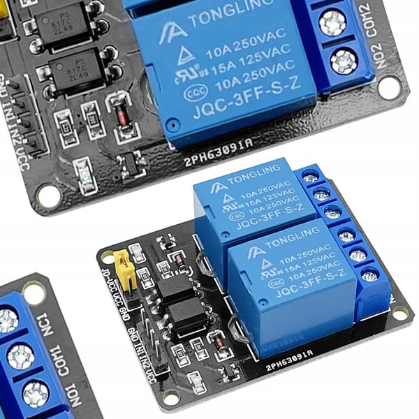 Rosfix 2-kanals relemodul 24V för Arduino