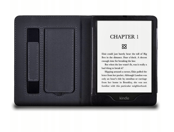 Kindle Paperwhite 5 11-Gen 6.8" e-kirjanlukulaitteen suojakotelo, vihreä ja norsun kuvio