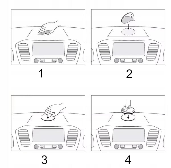 Itsekiinnittyvä autoteliliitin pohjalevyllä 2