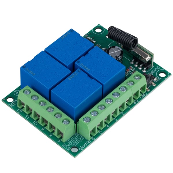 Relæmodul med 433 MHz fjernbetjening