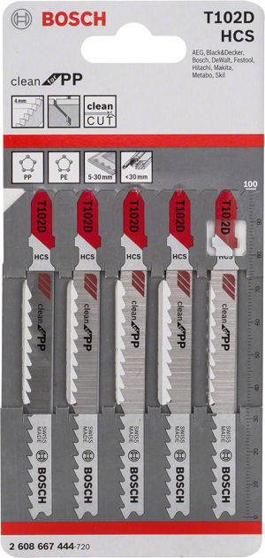 STICKSÅGSBLAD T102D 5 ST - B 2608667444