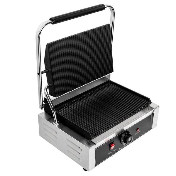 Mega-M HB 2300W kontaktgrill med riflet overflade 230V
