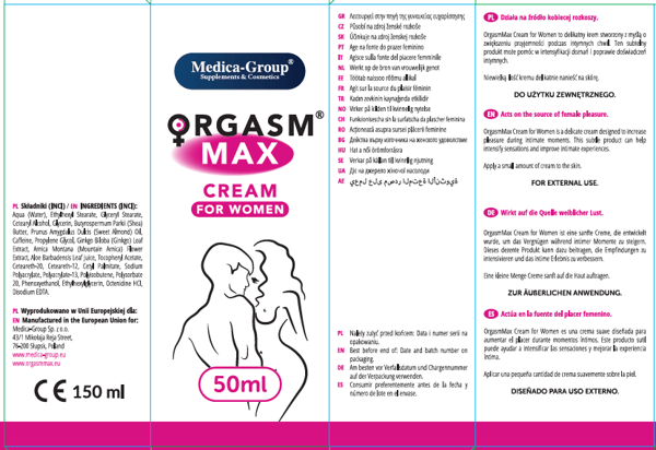 Orgasm Max kräm för kvinnor 50ml