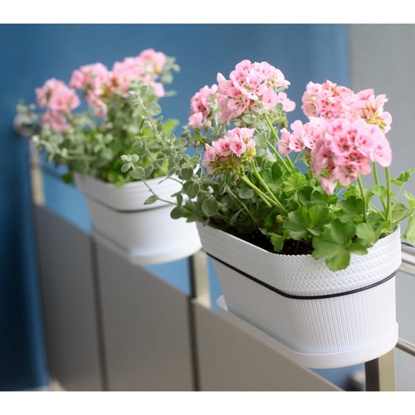 Oval balkongkruka-hållare för Fancy blomkrukor